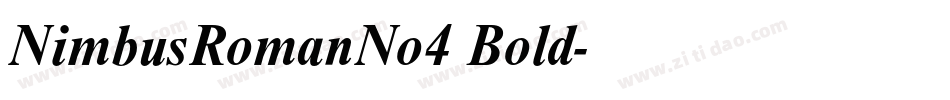 NimbusRomanNo4 Bold字体转换